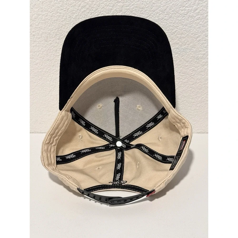 ilthy Hat Cap G League Basketball SnapBack Cream Black Felt Brim Rare
